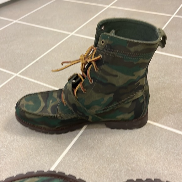 Polo Ralph Lauren Country Ranger boots camo camouflage mens size 12 - Picture 12 of 16